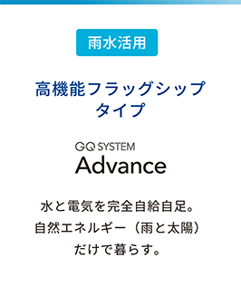 【雨水活用】高機能フラッグシップモデル GQ SYSTEM Advance